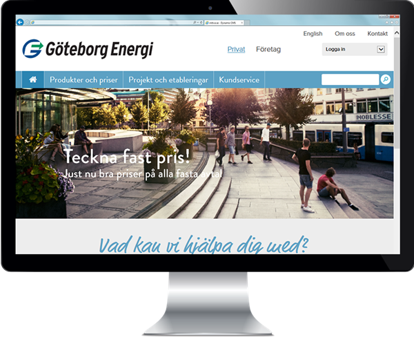 Webbplatser och socialt intranät för Göteborg Energi
