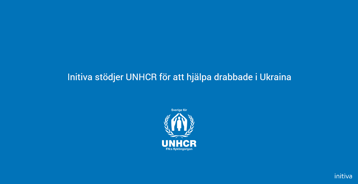 Initiva stödjer UNHCR