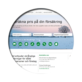 Webbplats åt försäkringsbolaget Solid AB 